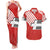Swiss Football Custom Couples Matching Tank Maxi Dress and Hawaiian Shirt 1990-1992 Retro Red Switzerland Vintage