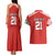 Swiss Football Custom Couples Matching Tank Maxi Dress and Hawaiian Shirt 1990-1992 Retro Red Switzerland Vintage