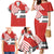 Swiss Football Custom Family Matching Mermaid Dress and Hawaiian Shirt 1990-1992 Retro Red Switzerland Vintage