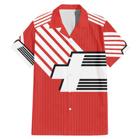 Swiss Football Custom Family Matching Mermaid Dress and Hawaiian Shirt 1990-1992 Retro Red Switzerland Vintage