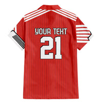 Swiss Football Custom Family Matching Mermaid Dress and Hawaiian Shirt 1990-1992 Retro Red Switzerland Vintage