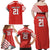 Swiss Football Custom Family Matching Off Shoulder Maxi Dress and Hawaiian Shirt 1990-1992 Retro Red Switzerland Vintage
