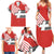Swiss Football Custom Family Matching Summer Maxi Dress and Hawaiian Shirt 1990-1992 Retro Red Switzerland Vintage