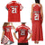 Swiss Football Custom Family Matching Tank Maxi Dress and Hawaiian Shirt 1990-1992 Retro Red Switzerland Vintage