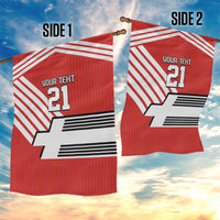 Swiss Football Custom Garden Flag 1990-1992 Retro Red Switzerland Vintage