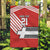 Swiss Football Custom Garden Flag 1990-1992 Retro Red Switzerland Vintage