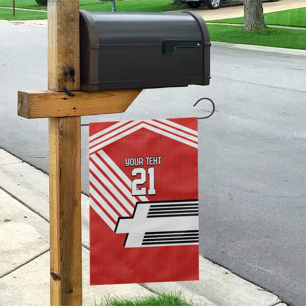 Swiss Football Custom Garden Flag 1990-1992 Retro Red Switzerland Vintage