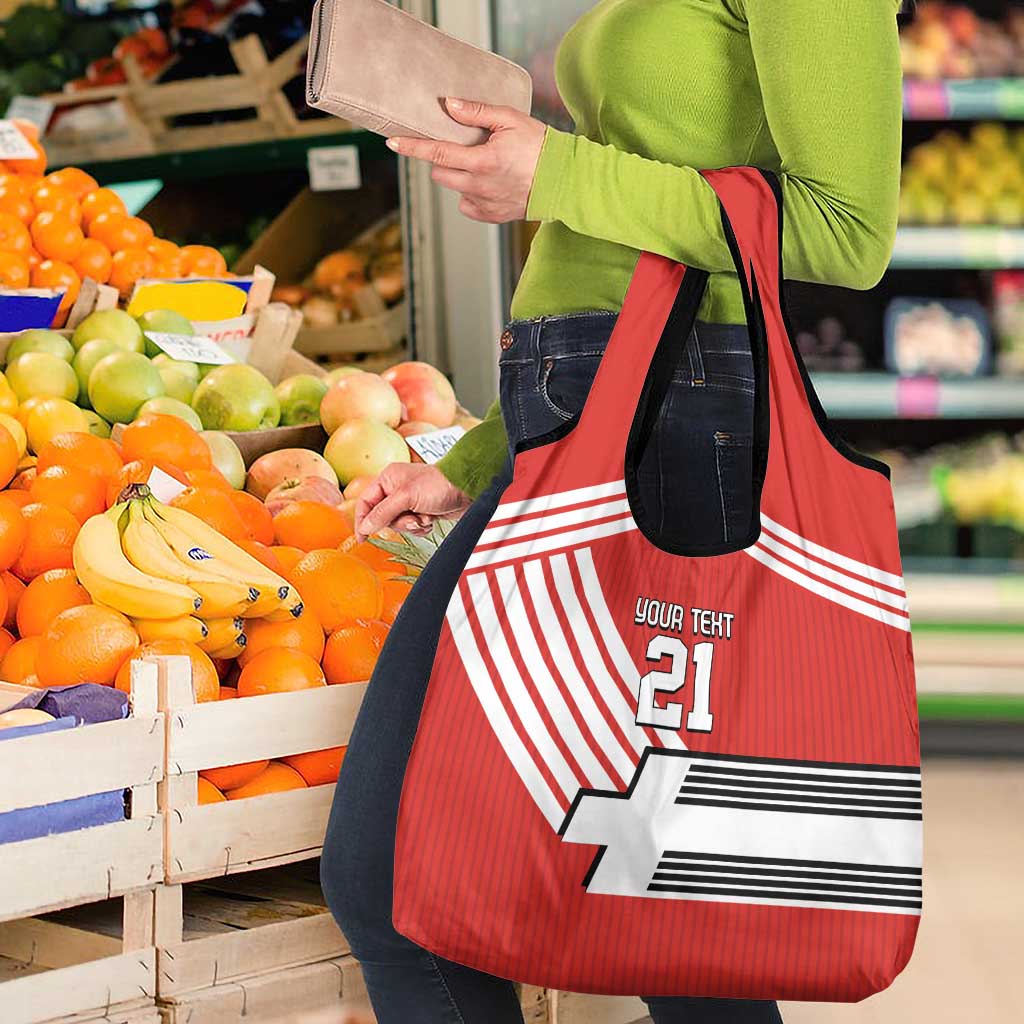 Swiss Football Custom Grocery Bag 1990-1992 Retro Red Switzerland Vintage