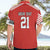 Swiss Football Custom Hawaiian Shirt 1990-1992 Retro Red Switzerland Vintage