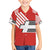 Swiss Football Custom Kid Hawaiian Shirt 1990-1992 Retro Red Switzerland Vintage