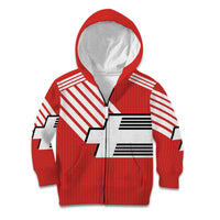 Swiss Football Custom Kid Hoodie 1990-1992 Retro Red Switzerland Vintage