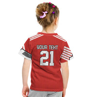 Swiss Football Custom Kid T Shirt 1990-1992 Retro Red Switzerland Vintage