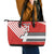 Swiss Football Custom Leather Tote Bag 1990-1992 Retro Red Switzerland Vintage