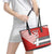 Swiss Football Custom Leather Tote Bag 1990-1992 Retro Red Switzerland Vintage