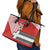 Swiss Football Custom Leather Tote Bag 1990-1992 Retro Red Switzerland Vintage