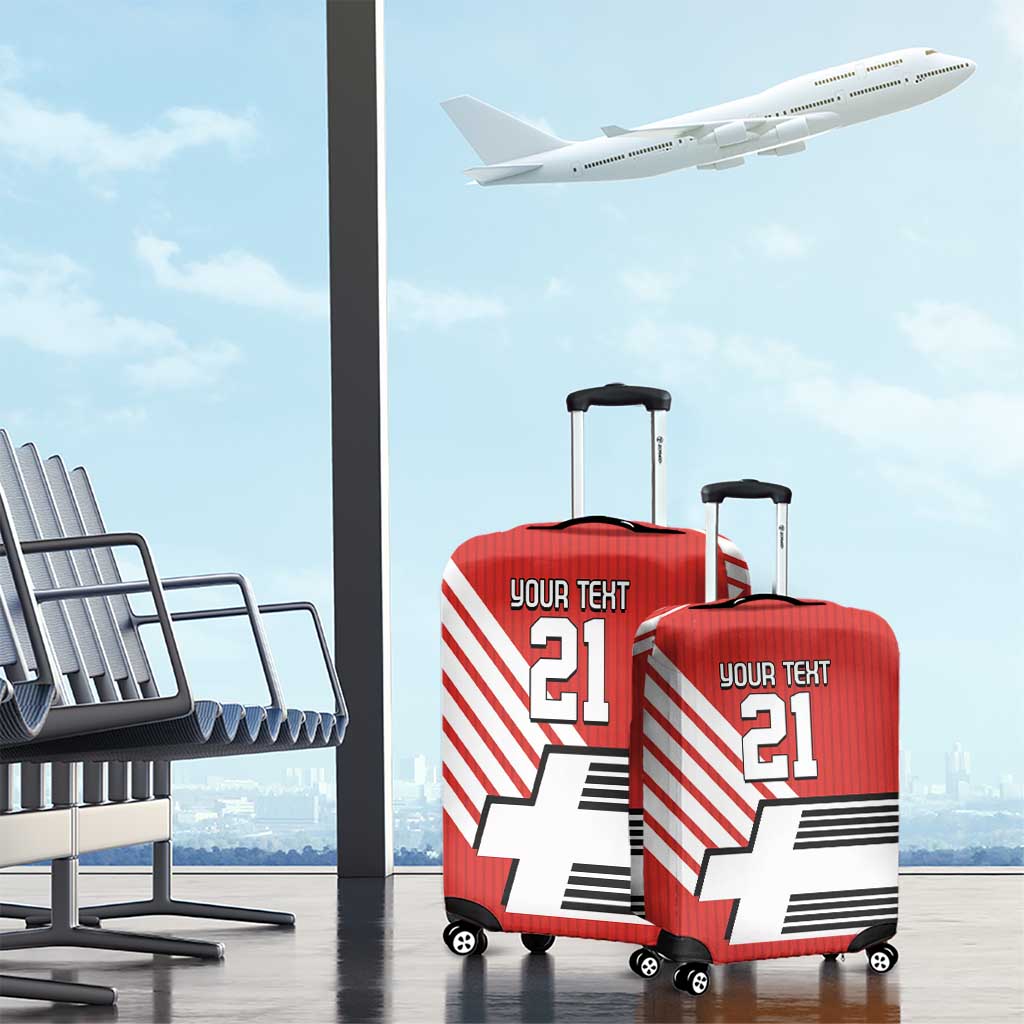 Swiss Football Custom Luggage Cover 1990-1992 Retro Red Switzerland Vintage