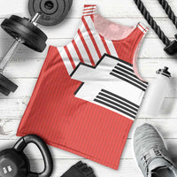 Swiss Football Custom Men Tank Top 1990-1992 Retro Red Switzerland Vintage