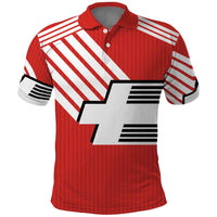 Swiss Football Custom Polo Shirt 1990-1992 Retro Red Switzerland Vintage