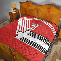 Swiss Football Custom Quilt 1990-1992 Retro Red Switzerland Vintage