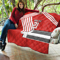 Swiss Football Custom Quilt 1990-1992 Retro Red Switzerland Vintage