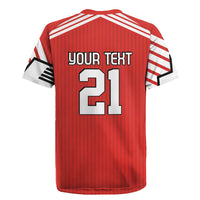 Swiss Football Custom Rugby Jersey 1990-1992 Retro Red Switzerland Vintage