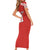 Swiss Football Custom Short Sleeve Bodycon Dress 1990-1992 Retro Red Switzerland Vintage