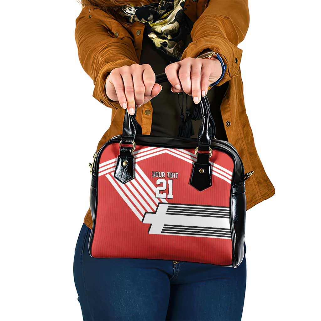 Swiss Football Custom Shoulder Handbag 1990-1992 Retro Red Switzerland Vintage