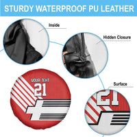 Swiss Football Custom Spare Tire Cover 1990-1992 Retro Red Switzerland Vintage