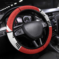 Swiss Football Steering Wheel Cover 1990-1992 Retro Red Switzerland Vintage