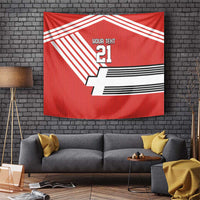 Swiss Football Custom Tapestry 1990-1992 Retro Red Switzerland Vintage