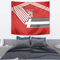Swiss Football Custom Tapestry 1990-1992 Retro Red Switzerland Vintage