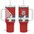 Swiss Football Custom Tumbler With Handle 1990-1992 Retro Red Switzerland Vintage