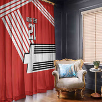 Swiss Football Custom Window Curtain 1990-1992 Retro Red Switzerland Vintage