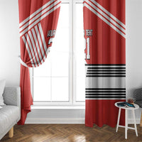 Swiss Football Custom Window Curtain 1990-1992 Retro Red Switzerland Vintage