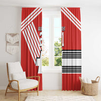 Swiss Football Custom Window Curtain 1990-1992 Retro Red Switzerland Vintage