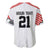 Swiss Football Custom Baseball Jersey 1990-1992 Retro White Switzerland Vintage
