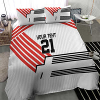 Swiss Football Custom Bedding Set 1990-1992 Retro White Switzerland Vintage