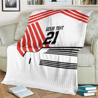 Swiss Football Custom Blanket 1990-1992 Retro White Switzerland Vintage