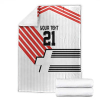 Swiss Football Custom Blanket 1990-1992 Retro White Switzerland Vintage