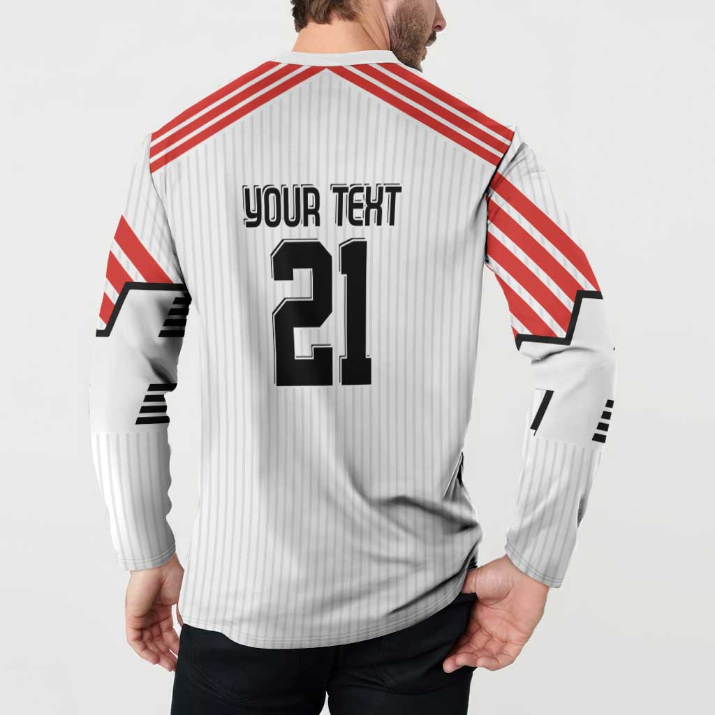 Swiss Football Custom Button Sweatshirt 1990-1992 Retro White Switzerland Vintage