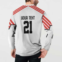 Swiss Football Custom Button Sweatshirt 1990-1992 Retro White Switzerland Vintage