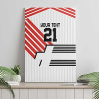 Swiss Football Custom Canvas Wall Art 1990-1992 Retro White Switzerland Vintage