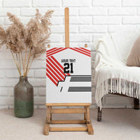 Swiss Football Custom Canvas Wall Art 1990-1992 Retro White Switzerland Vintage
