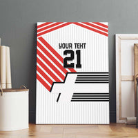 Swiss Football Custom Canvas Wall Art 1990-1992 Retro White Switzerland Vintage