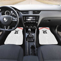Swiss Football Custom Car Mats 1990-1992 Retro White Switzerland Vintage