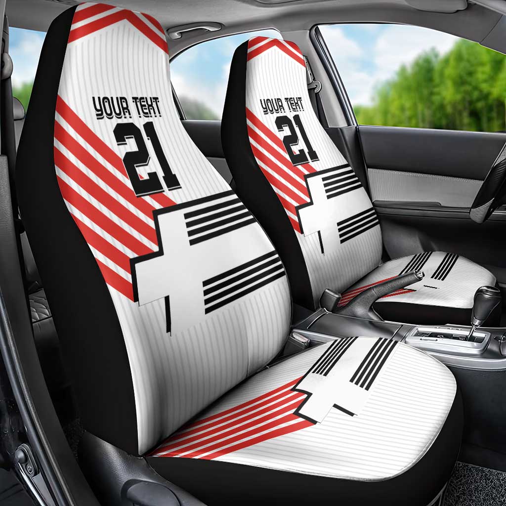 Swiss Football Custom Car Seat Cover 1990-1992 Retro White Switzerland Vintage
