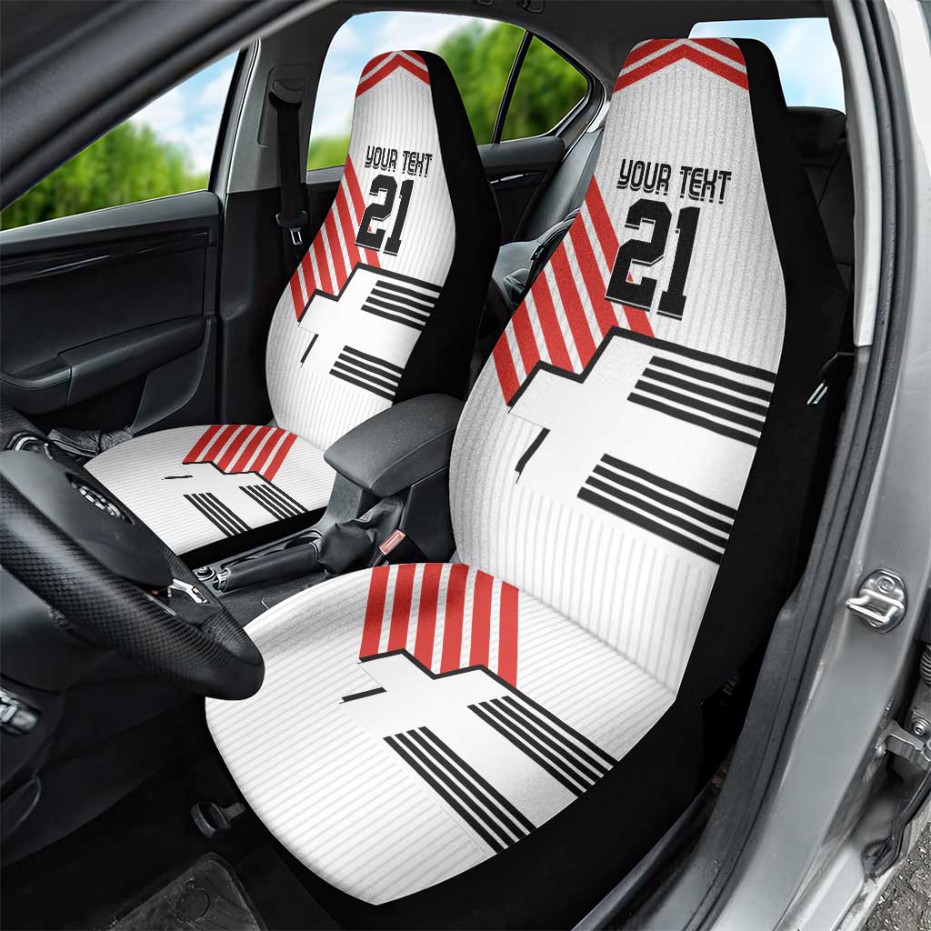 Swiss Football Custom Car Seat Cover 1990-1992 Retro White Switzerland Vintage