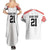 Swiss Football Custom Couples Matching Summer Maxi Dress and Hawaiian Shirt 1990-1992 Retro White Switzerland Vintage