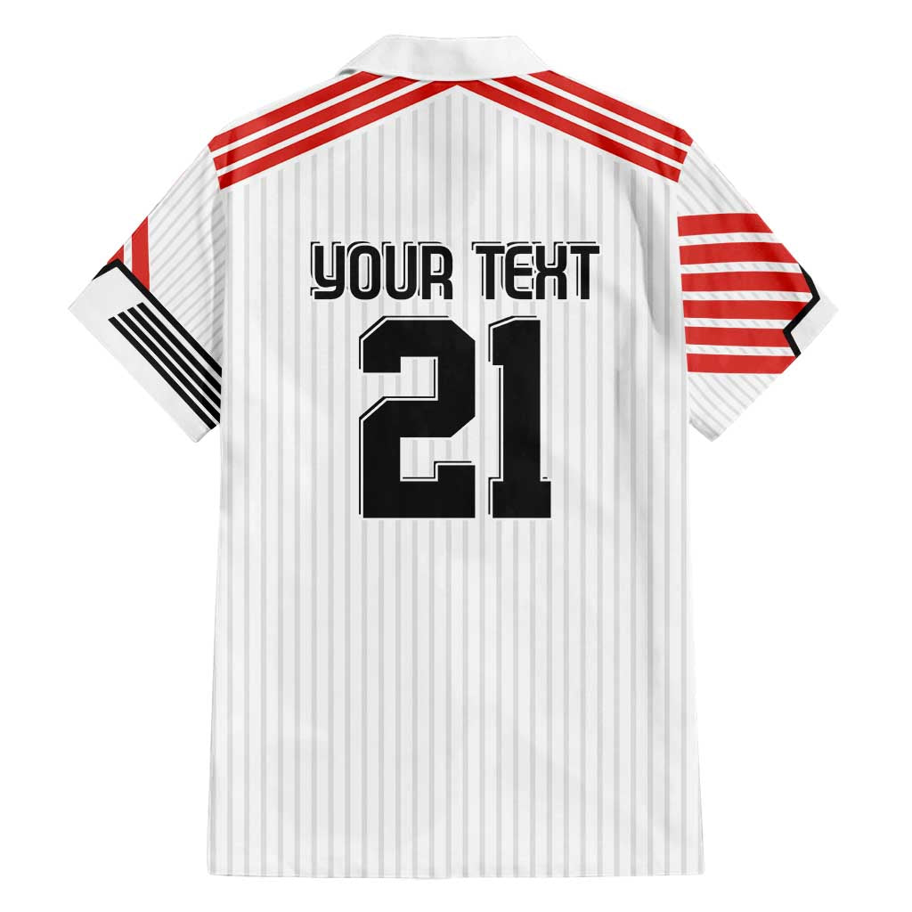 Swiss Football Custom Family Matching Puletasi and Hawaiian Shirt 1990-1992 Retro White Switzerland Vintage