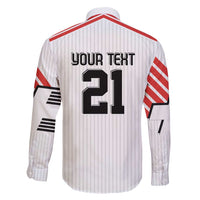 Swiss Football Custom Family Matching Puletasi and Hawaiian Shirt 1990-1992 Retro White Switzerland Vintage